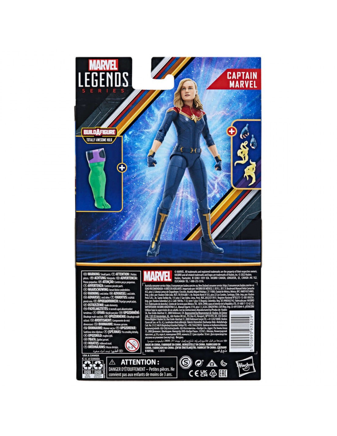 FIGURA CAPITANA MARVEL MARVEL LEGENDS 15CM