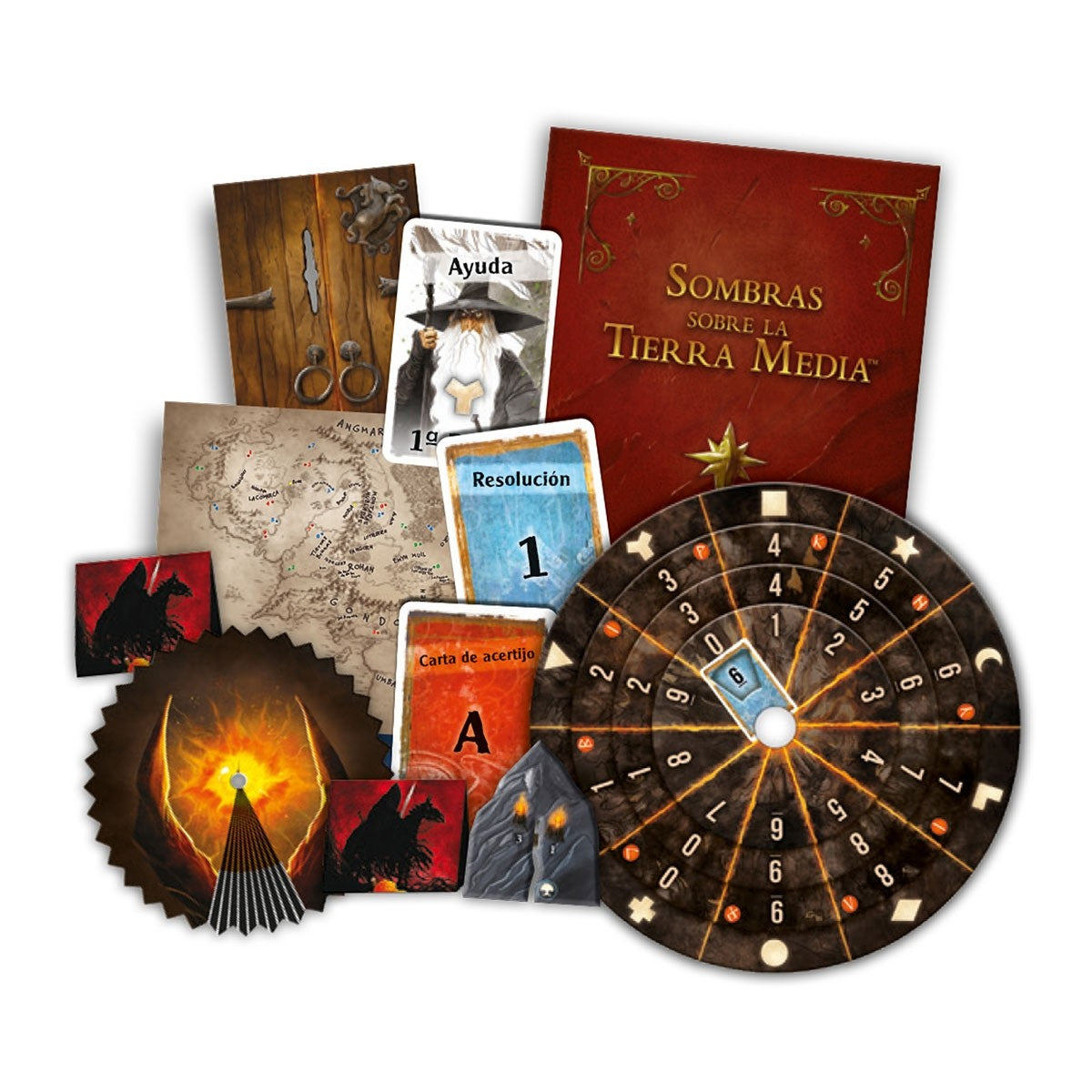 JUEGO DE MESA DEVIR EXIT EL SEÑOR DE LOS ANILLOS SOMBRAS SOBRELA TIERRA MEDIA