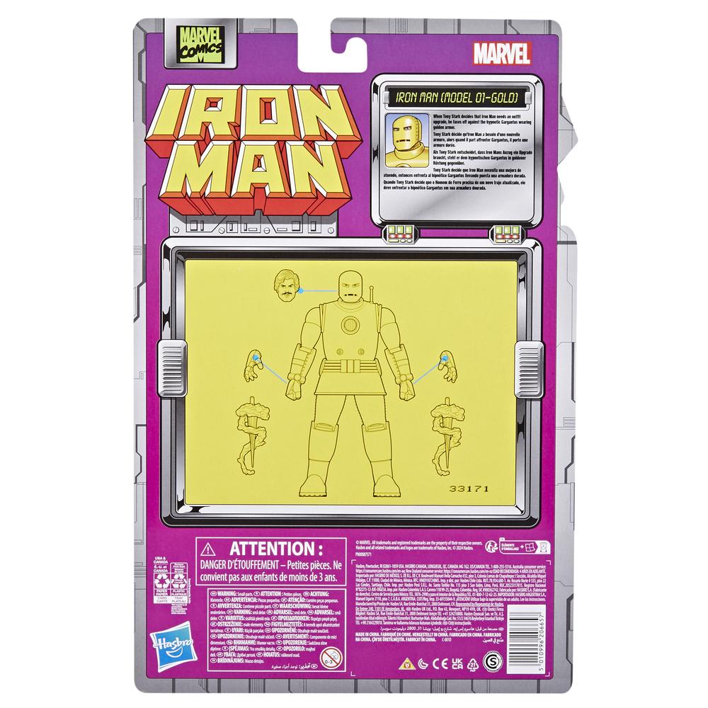 FIGURA HASBRO MARVEL LEGENDS SERIES IRON MAN (MODEL 01-GOLD)