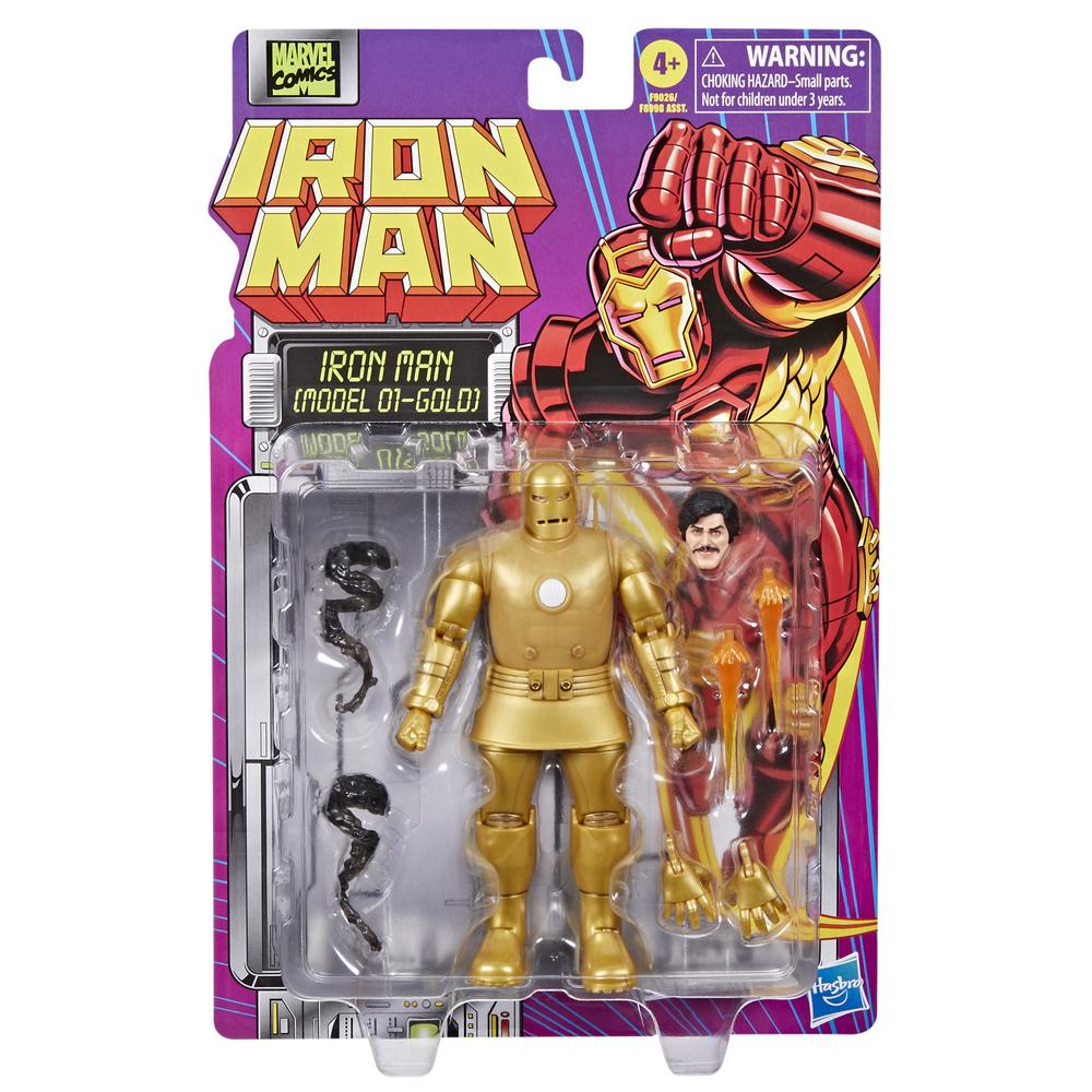 FIGURA HASBRO MARVEL LEGENDS SERIES IRON MAN (MODEL 01-GOLD)