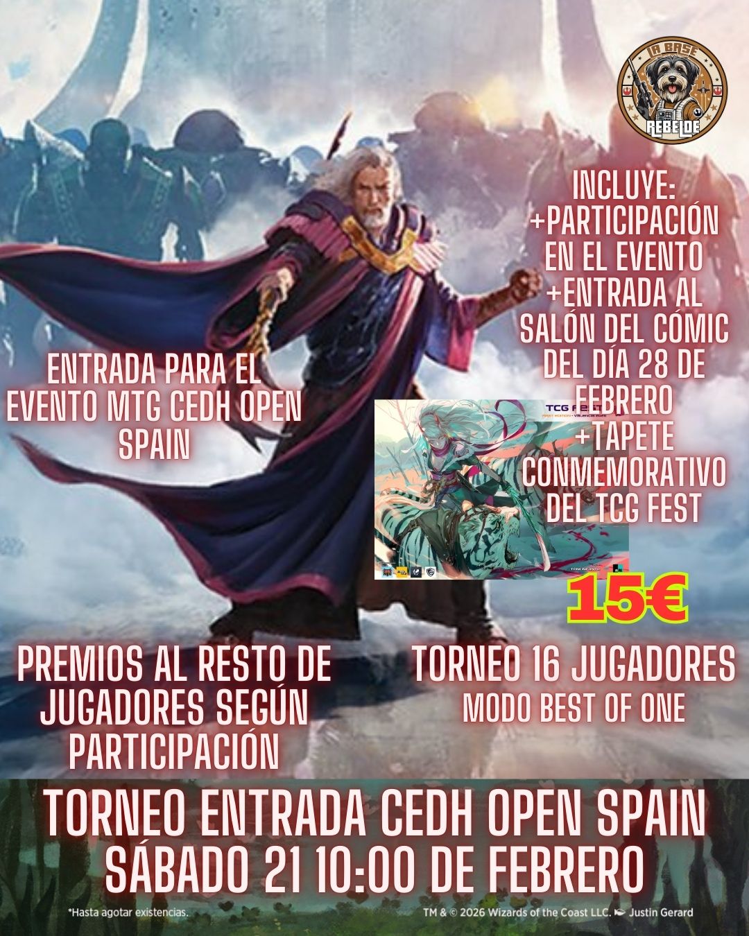 ENTRADA COMMANDER CEDH OPEN SPAIN