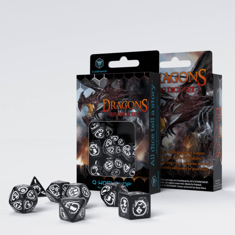 Dragons Dice Set: Hematite
