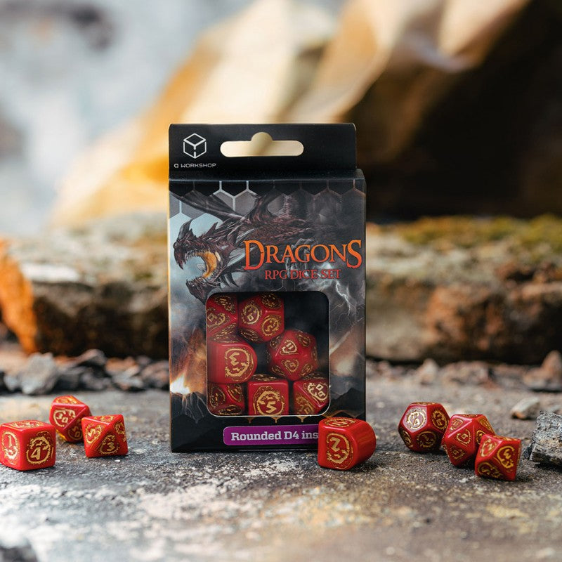 Dados Dragons Modern Dice Set: Ruby