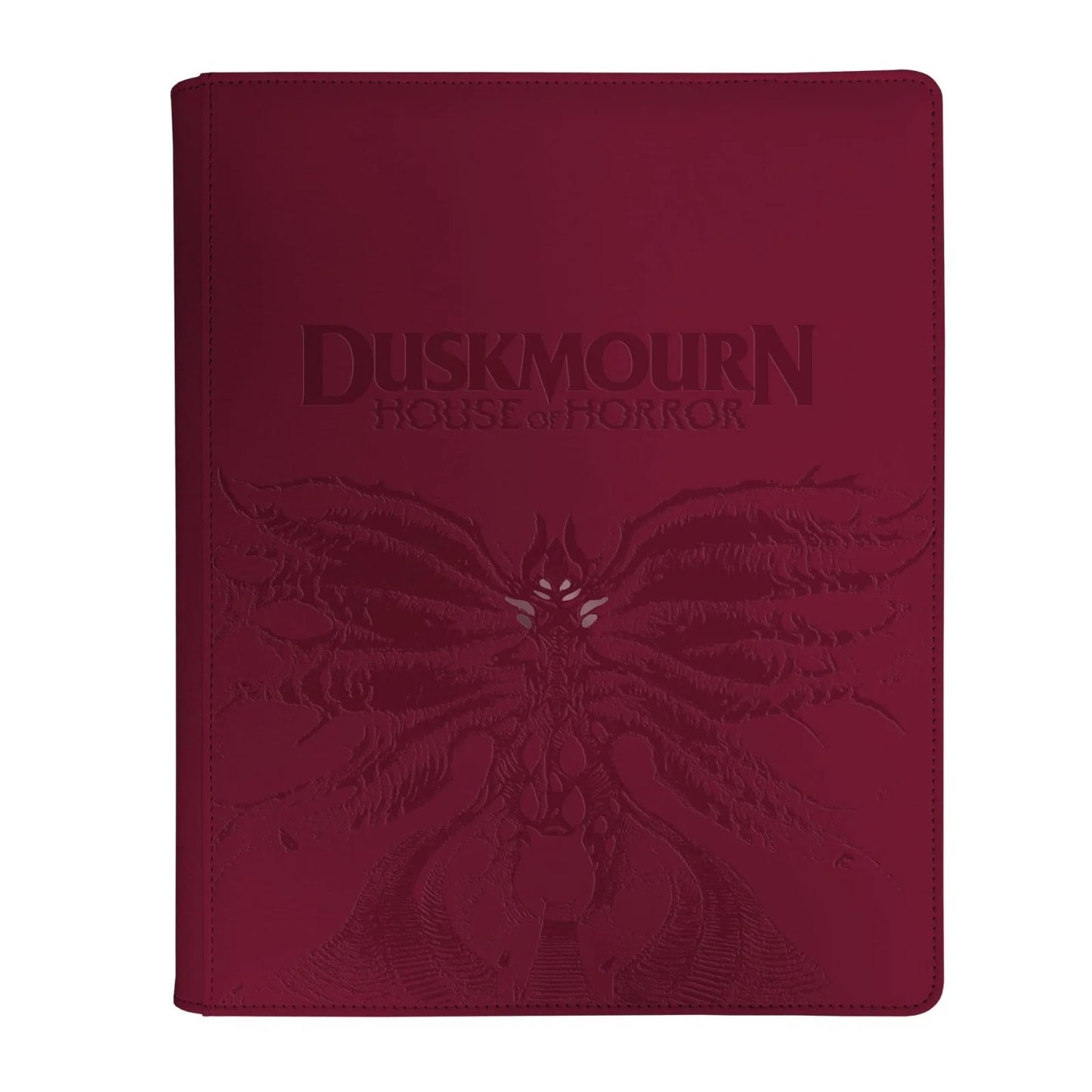 Album Carpeta DUSKMOURN CREEPY LEATHER-BOUND SET SYMBOL 9-POCKET PREMIUM ZIPPERED PRO-BINDER FOR MAGIC: THE GATHERING
