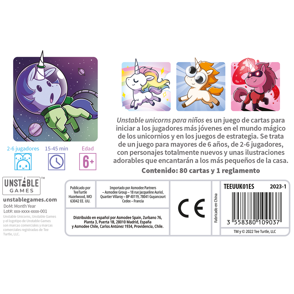 UNSTABLE UNICORNS PARA NIÑOS