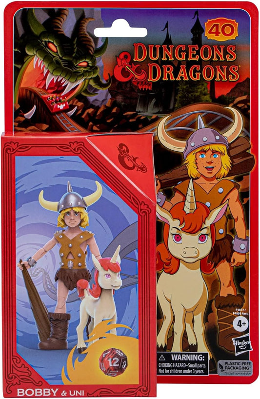 FIGURA Dungeons & Dragons Bobby & Uni a escala de 6 pulgadas, paquete de 2