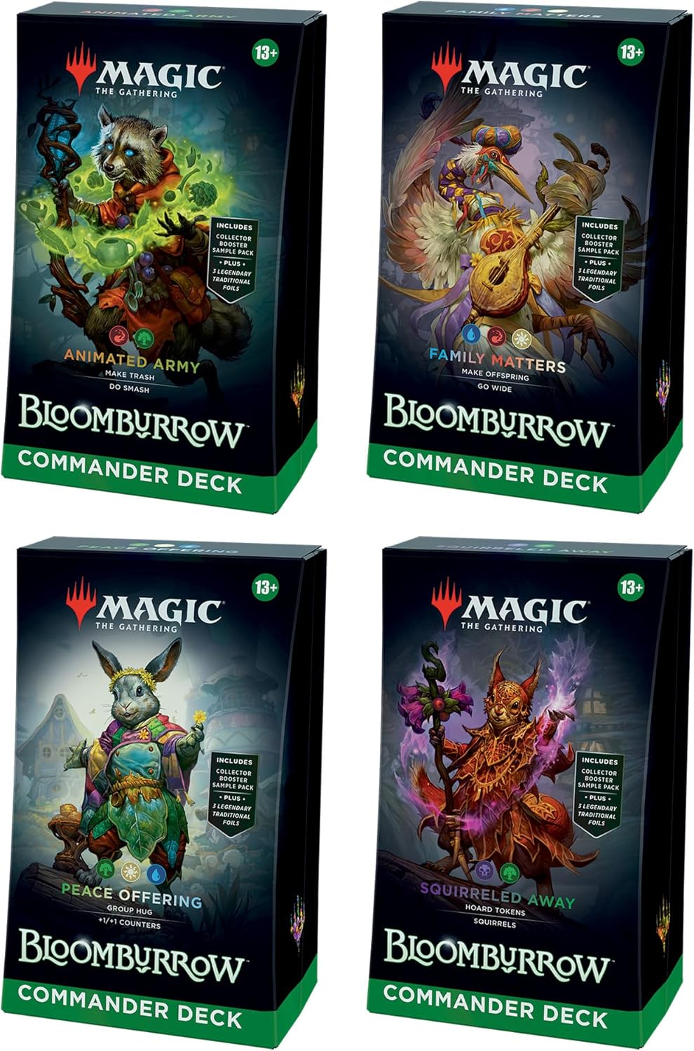 Commander Display (4 mazos) Bloomburrow Inglés - Magic The Gathering