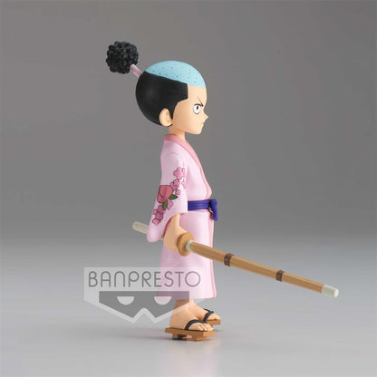 FIGURA BANPRESTO ONE PIECE DXF THE GRANDLINE SERIES WANOKUNI KOUZUKI MOMONOSUKE VOLUMEN 5