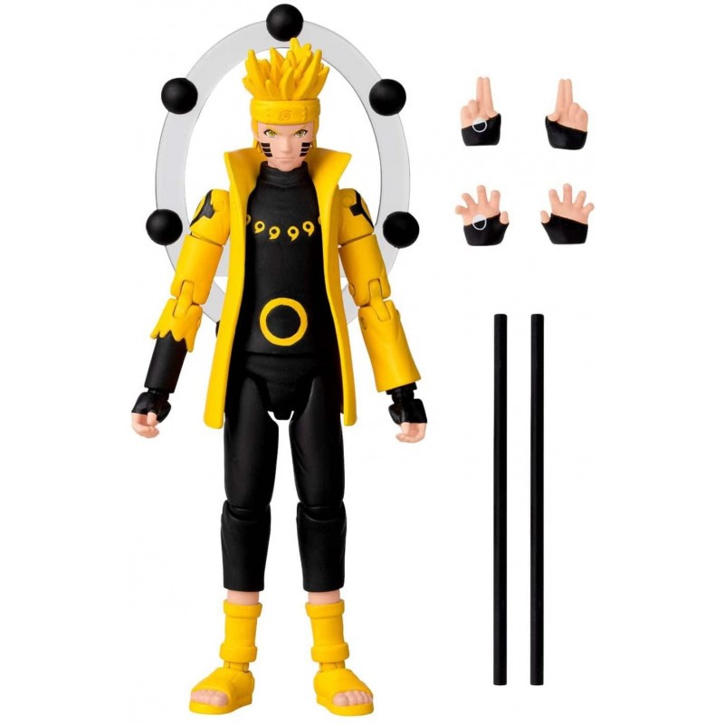 FIGURA BANDAI NARUTO SHIPUDDEN ANIME HEROES UZUMAKI NARUTO MODO SABIO DE LOS SEIS CAMINOS