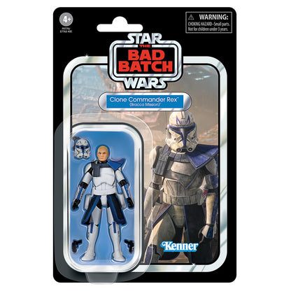 FIGURA HASBRO STAR WARS THE VINTAGE COLLECTION THE BAD BATCH CLONE COMMANDER REX BRACCA MISSION