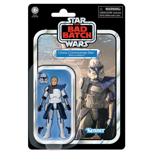 FIGURA HASBRO STAR WARS THE VINTAGE COLLECTION THE BAD BATCH CLONE COMMANDER REX BRACCA MISSION