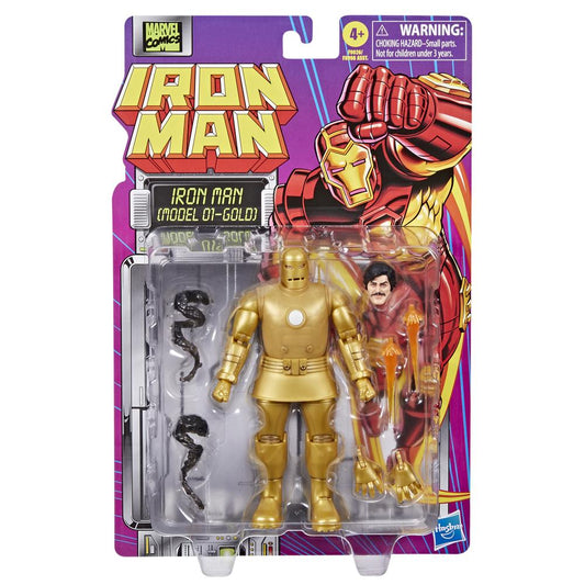 FIGURA HASBRO MARVEL LEGENDS SERIES IRON MAN (MODEL 01-GOLD)