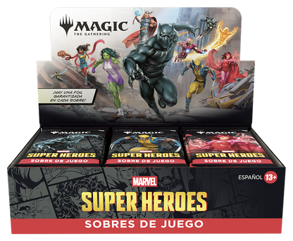 Play Booster Display (30 sobres) Marvel Super Heroes Español