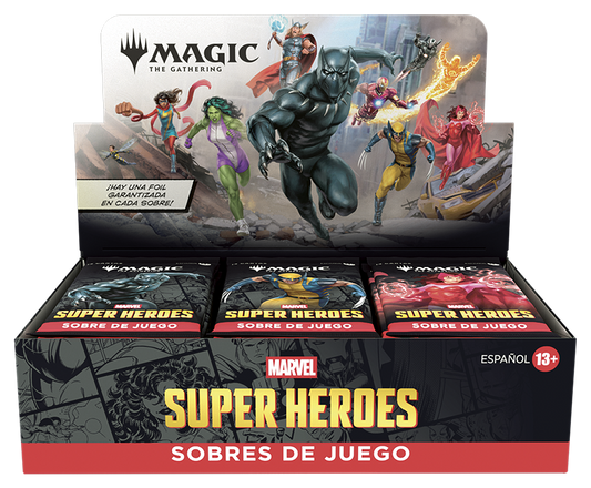 Play Booster Display (30 sobres) Marvel Super Heroes Español