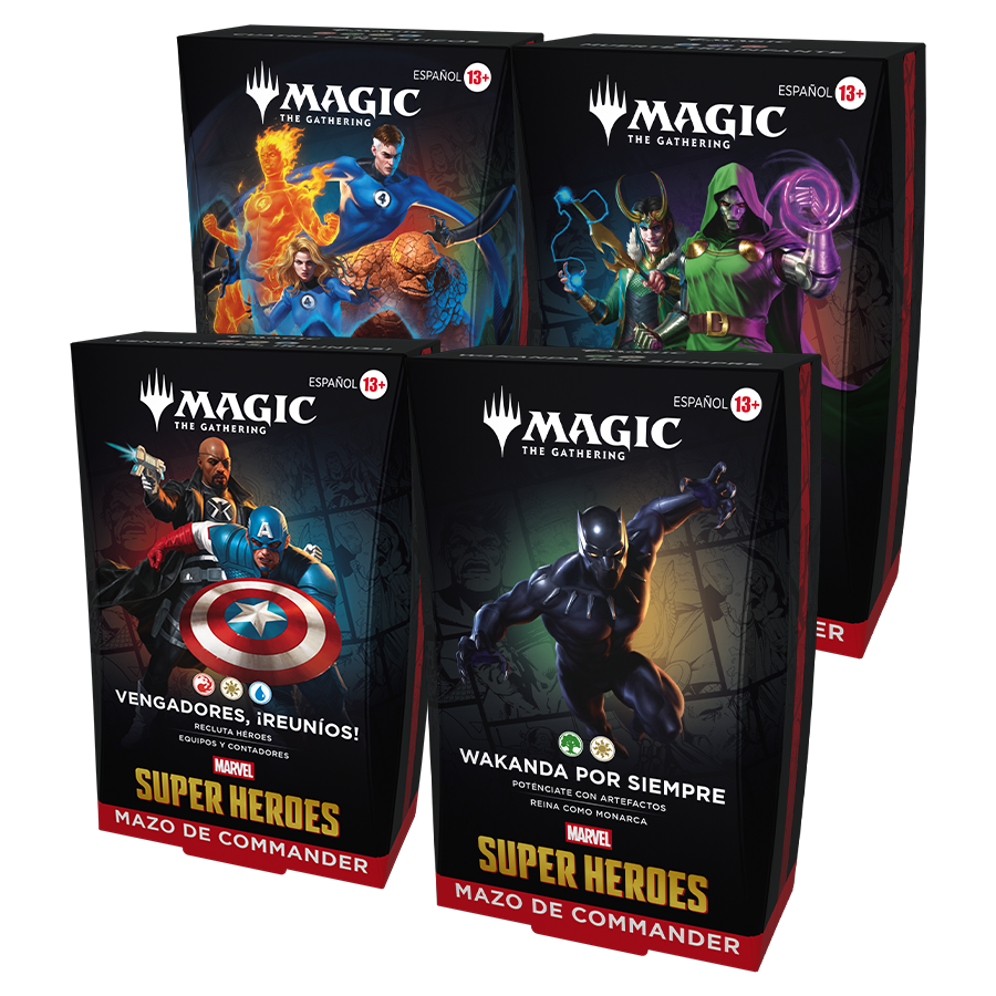 Commander Display (4 mazos) Marvel Super Heroes Español