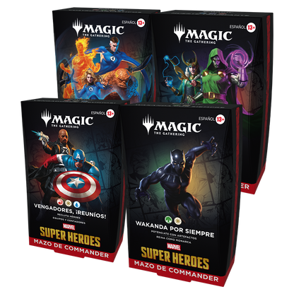 Commander Display (4 mazos) Marvel Super Heroes Español