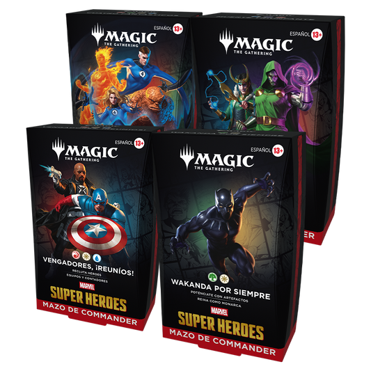 Commander Display (4 mazos) Marvel Super Heroes Español