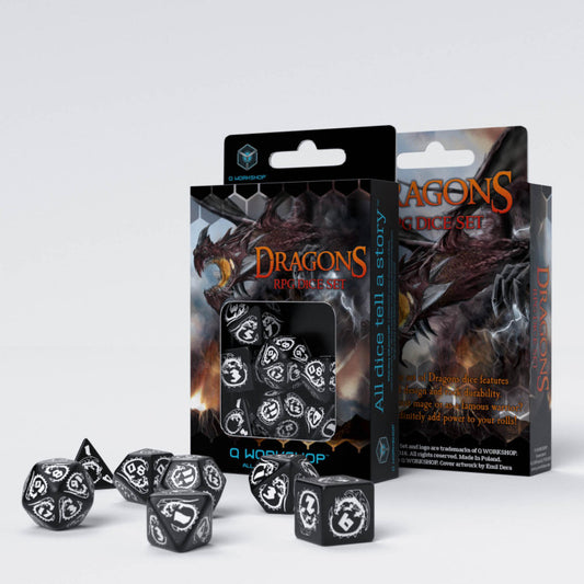 Dragons Dice Set: Hematite