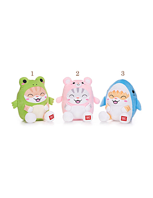 GATOS KAWAII DISFRAZ 3 MODELOS 22 CM