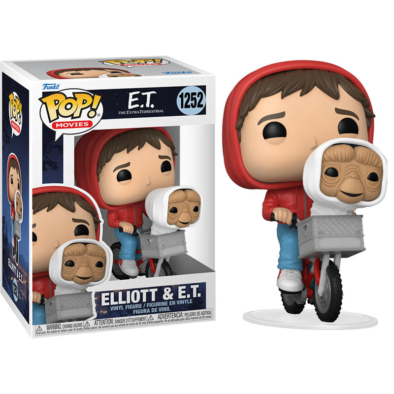 1252 Funko Figura POP E.T El Extraterrestre 40th Elliott & E.T