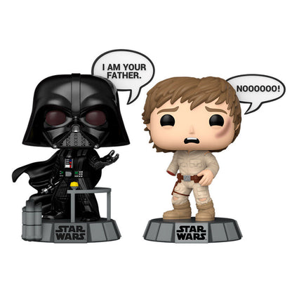2 figuras POP Star Wars Darth Vader & Luke Skywalker