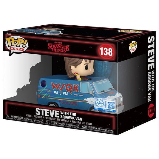 138 Figura POP Rides Deluxe Stranger Things 5 Steve with the Squawk Van