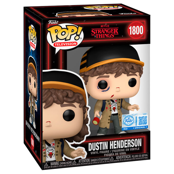 1800 Funko Figura POP Stranger Things 5 Dustin Henderson special edition