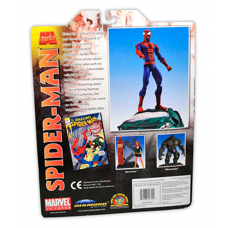 Figura Marvel Select Spiderman Marvel 18cm