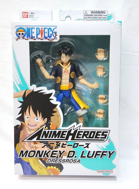 FIGURA BANDAI ONE PIECE ANIME HEROES LUFFY DRESSROSA