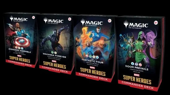 Commander Display (4 mazos) Marvel Super Heroes Inglés