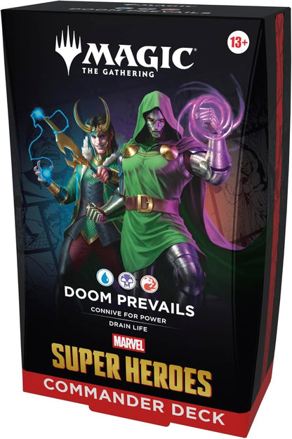 Commander Display (4 mazos) Marvel Super Heroes Inglés