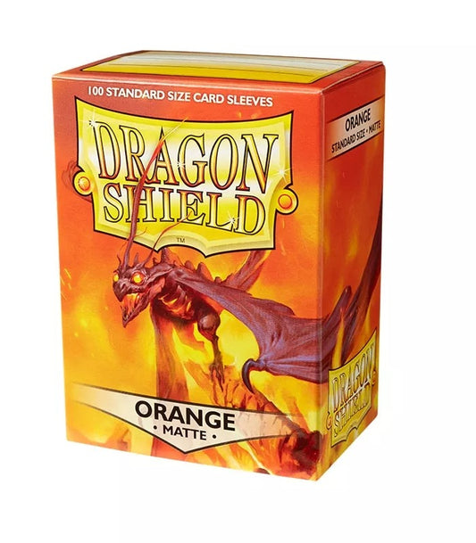 Fundas Standard Matte Naranja (100 fundas) Dragon Shield