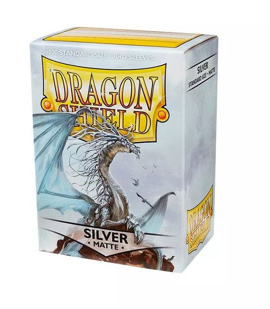 Fundas Standard Matte Plata (100 fundas) Dragon Shield