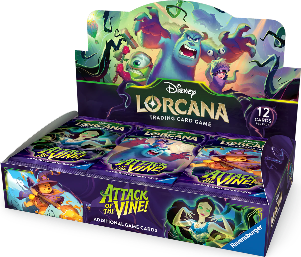 Paquetes de refuerzo (24 unidades) Attack of the vine Inglés - Disney Lorcana TCG