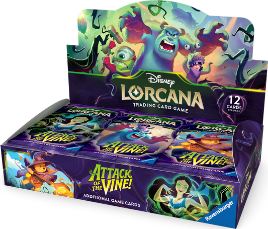 Paquetes de refuerzo (24 unidades) Attack of the vine Inglés - Disney Lorcana TCG