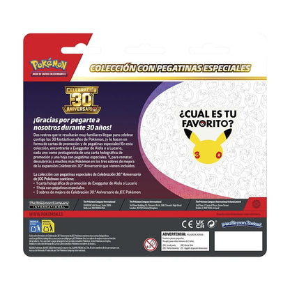 Blíster Lucario Tech Sticker Celebraciones 30 Aniversario