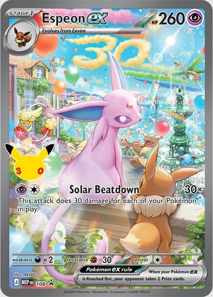 Caja Ultra Premium Espeon Celebraciones 30 Aniversario