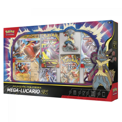 Pokémon Mega-Lucario Ex, Caja Colección con Figura Español