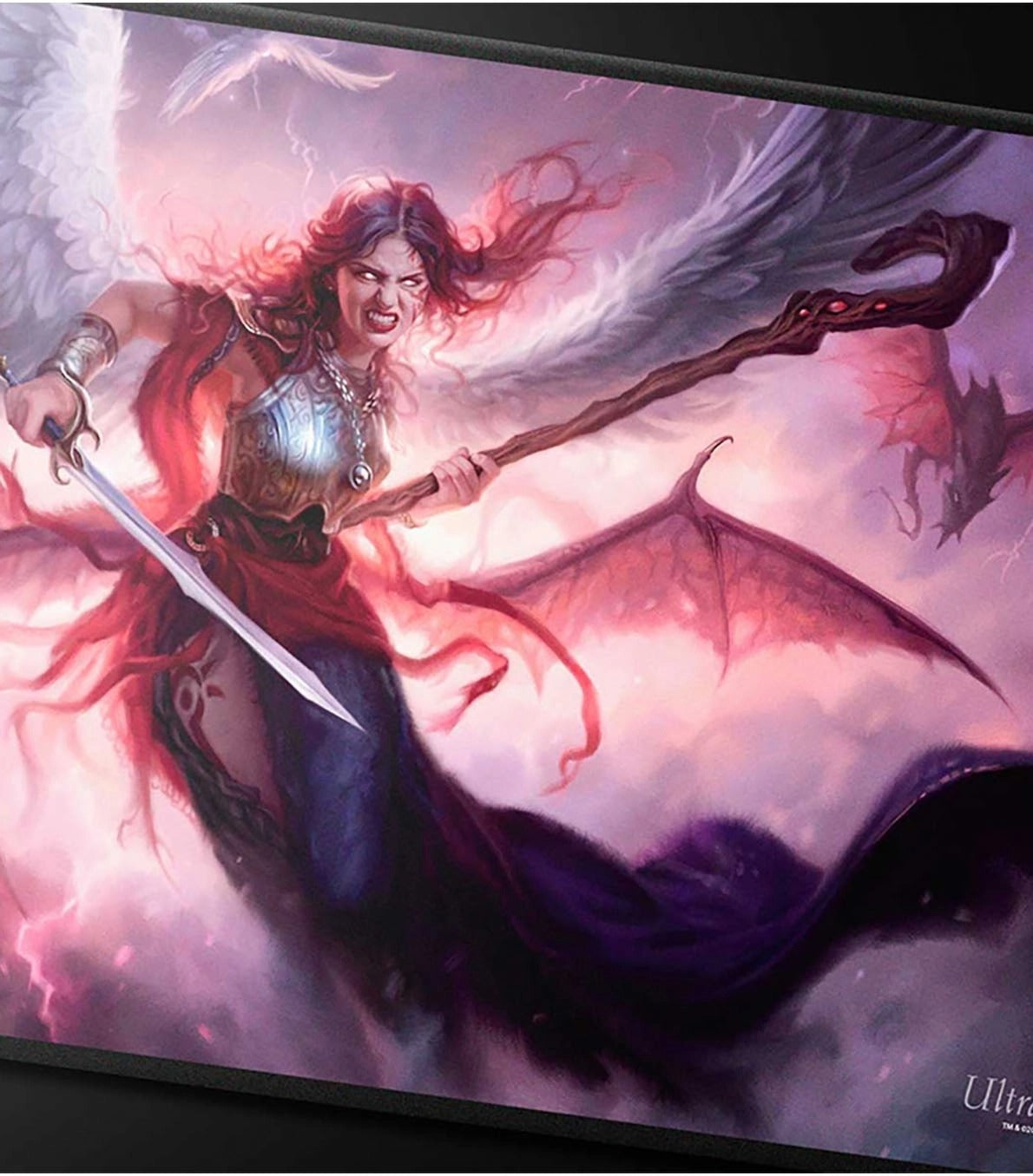 Tapete Commander Series Black Stitched Playmat Kaalia - Fan Vote Magic The Gathering - Ultra pro