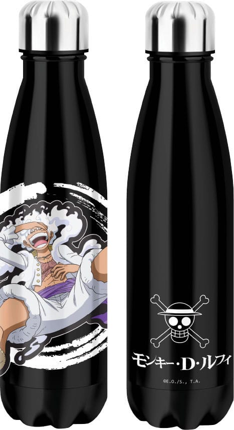 One Piece Botella Termo Luffy Gear 5 Black
